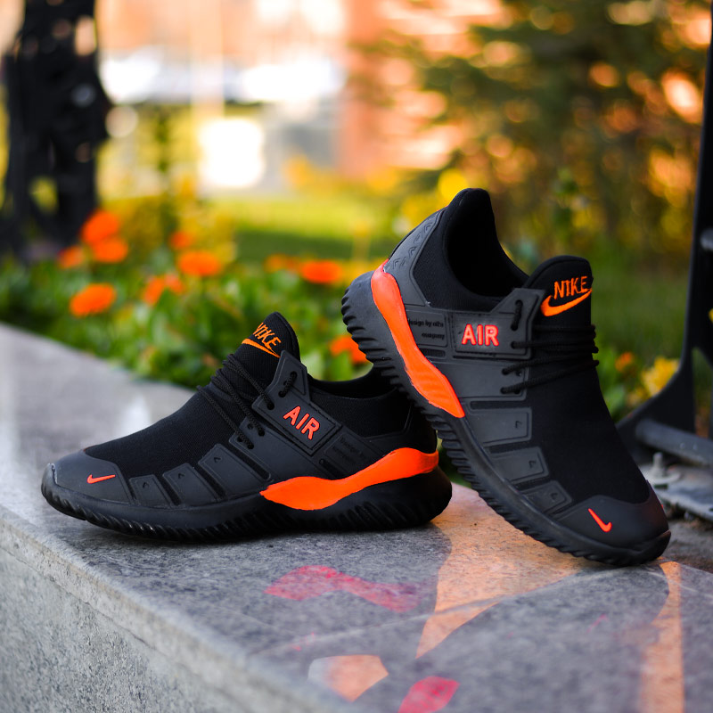کفش مردانه Nike مدل Air 2021 (مشکی نارنجی) - فروشگاه اینترنتی تی شین