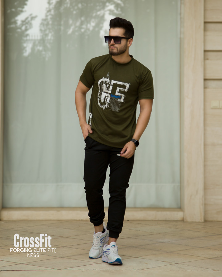 تیشرت شلوار مردانه مدل Crossfit (سبز) - فروشگاه اینترنتی تی شین