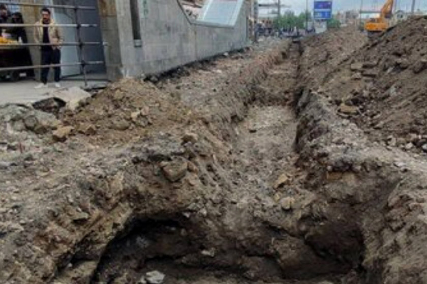 دیواره تاریخی در مرکز همدان کشف شد - خبرخوان تی شین